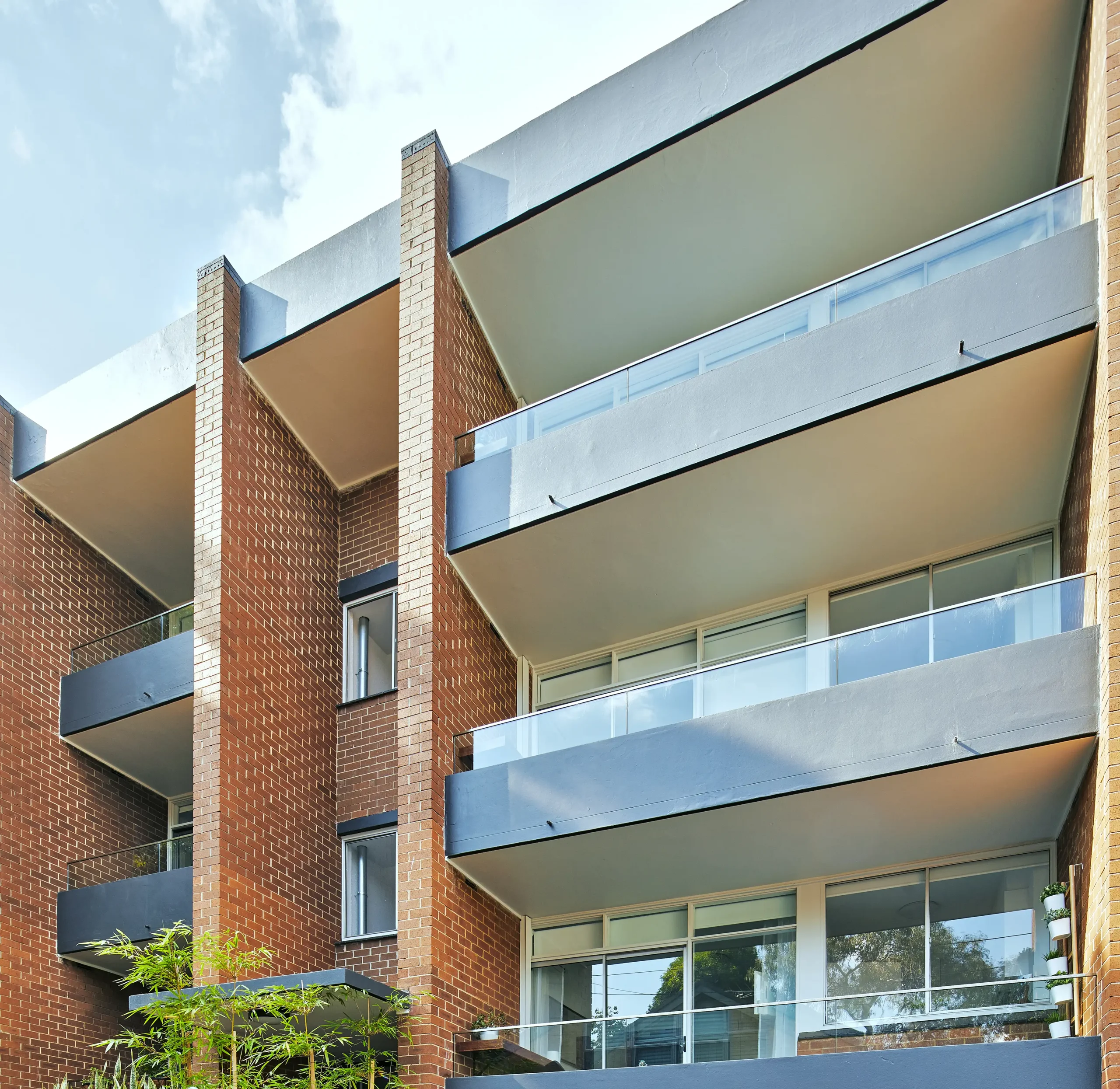 
								Glass balconies
