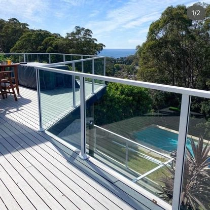
								Semi frameless glass balustrade