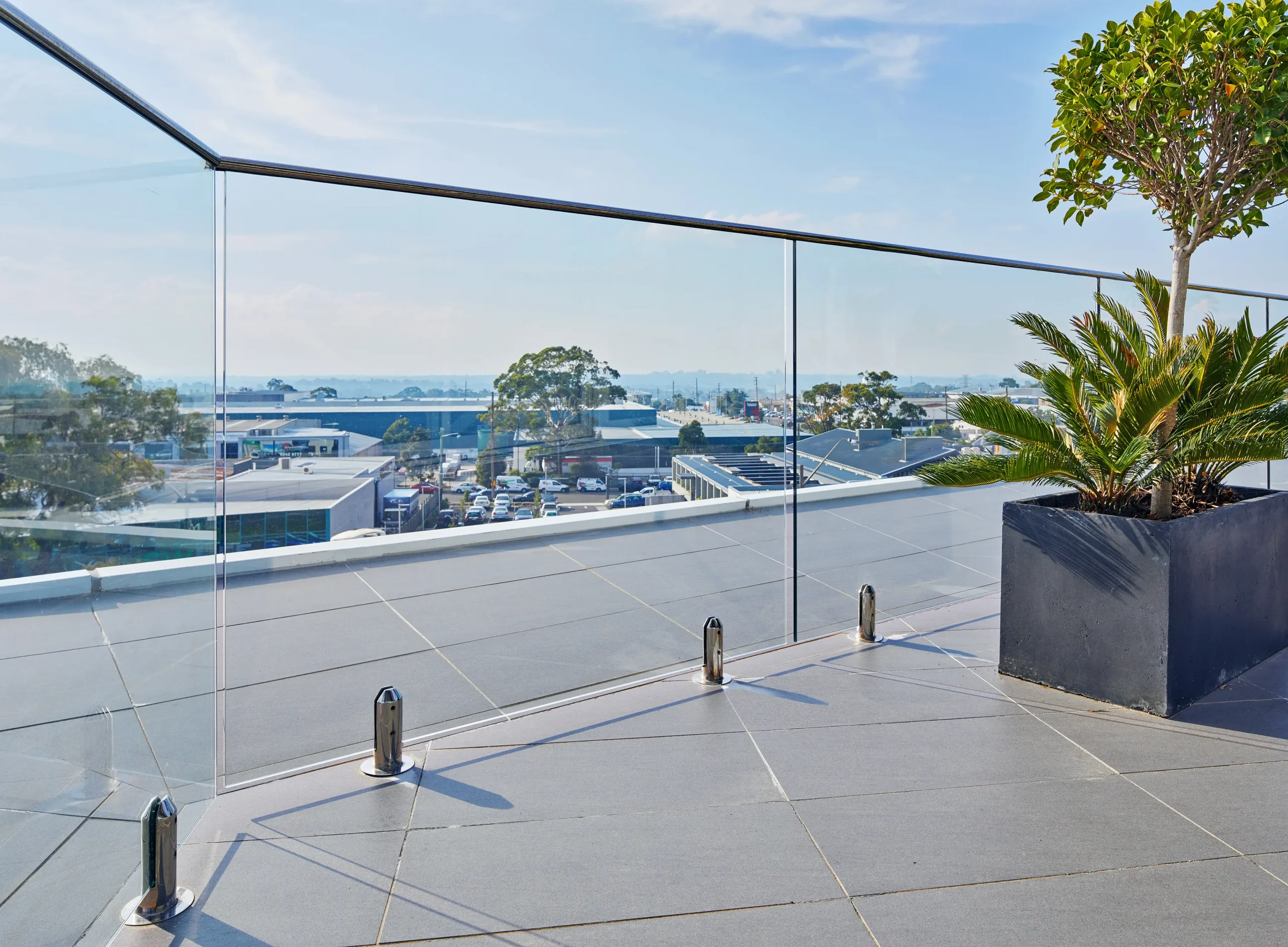 
								Balcony Frameless Glass Railings