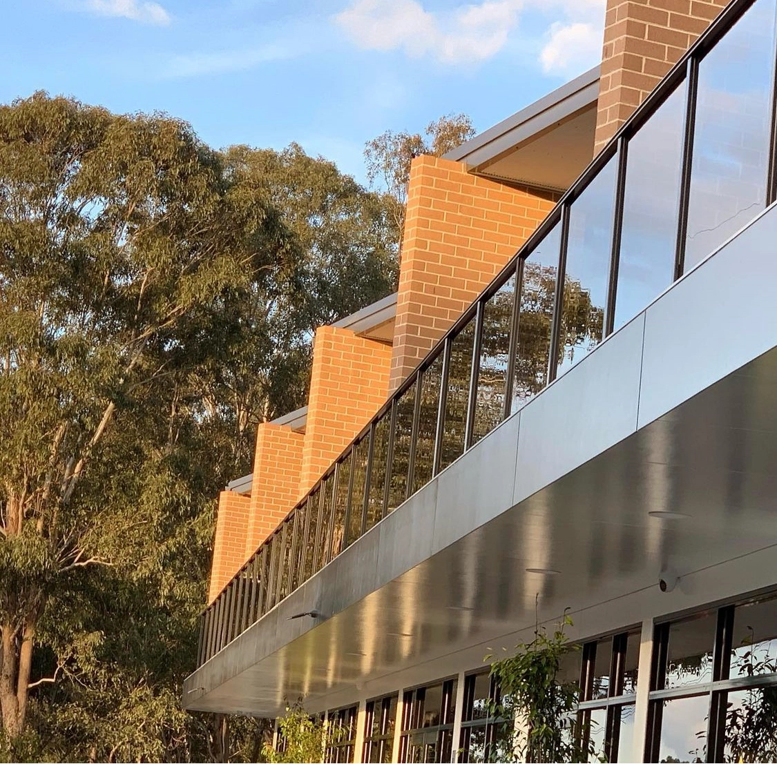 
								Black frameless glass balustrades