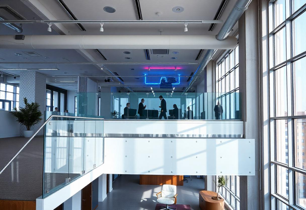 glass-balustrades for offices