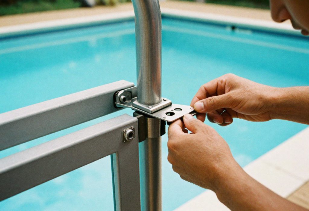 pool gate latches and hinges